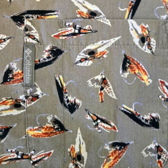 EC VINTAGE '90s COLUMBIA SPORTSWEAR SHORT SLEEVE FLY FISHING SHIRT SZ. XL - Picture 2 of 4